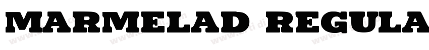 Marmelad Regular字体转换